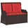 vidaXL Gartenbank 1-tlg 220 x 60 x 70 cm Braun