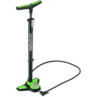 Prophete Standluftpumpe mit Manometer für alle Ventilarten, schwarz/orange