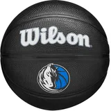 Wilson NBA Team Tribute Mini Basketball Schwarz 3