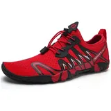 LuxusKollektion Tauchset Strandschuhe Damen Herren atmungsaktiv 46 EU S901 Rot Schwarz