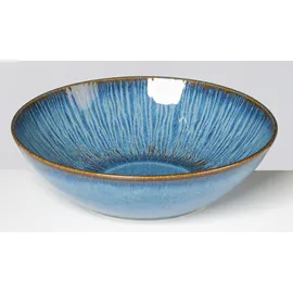 gipfelstück Schüssel-Set, Steinzeug Eisfall Blau