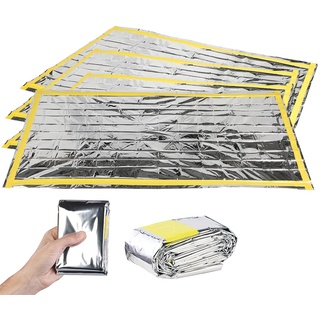 Semptec Urban Survival Technology Rettungsdecke: 4er-Set Notfall-Schlaf- und Rettungssäcke (Rettungsschlafsack, Notfall Camping Thermo Schlafsack, Wasserdichter)