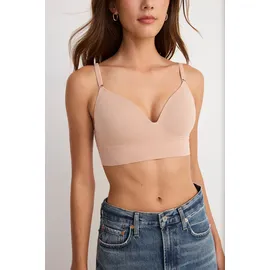 Jockey Seamfree Comfort Bralette Beige S