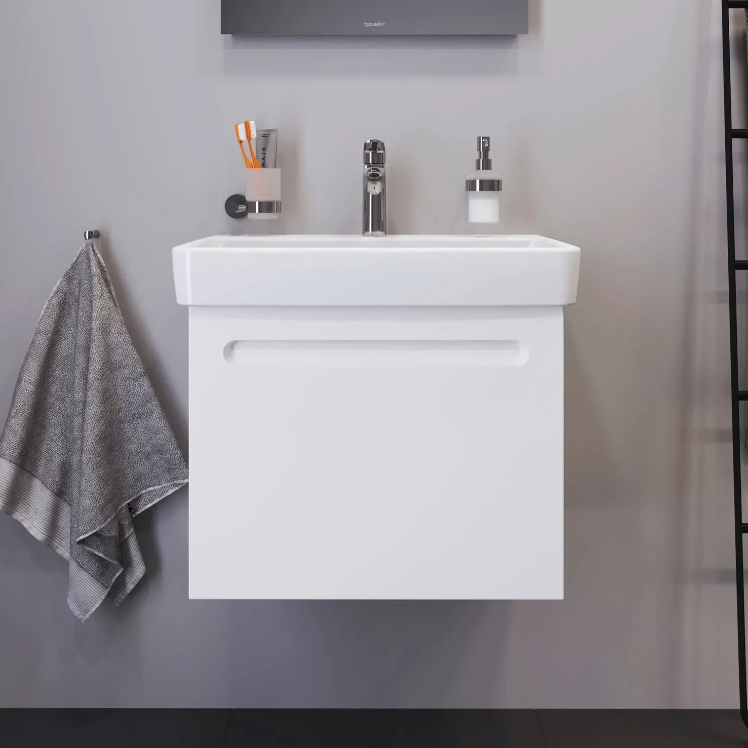 Duravit No. 1 Waschtischunterbau 54 cm, 1 Auszug und 1 Innenauszug