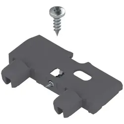 TANDEMBOX Bodenabstützwinkel, erforderlich ab Korpusbreite ≥ 750 mm, Einpressen und Schrauben, R7037 staubgrau