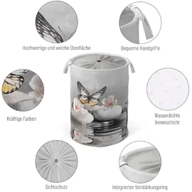 Sanilo Wäschekorb »Vanesa« kräftige Farben, samtweiche Oberfläche, mit Deckel grau