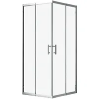 bad land HELA Duschkabine mit Schiebetür 80 x 190 cm transparent