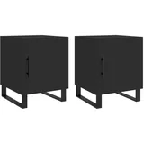 vidaXL Nachtschrank 40 x 40 x 50 cm Schwarz