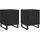 vidaXL Nachtschrank 40 x 40 x 50 cm Schwarz