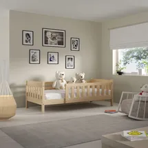 masseno Kinderbett ELSA 80 x 190 cm Kiefer massiv braun