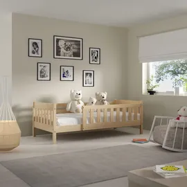 masseno Kinderbett ELSA 80 x 190 cm Kiefer massiv braun