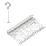 Pokornys – 500 Ringhaken Heftfäden (35mm) - für Etikettierpistole Standard I Tag Pins aus transparentem Kunststoff zum aufhängen und etikettieren von Caps, Socken & Anderen Kleinteilen