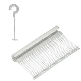 Pokornys – 500 Ringhaken Heftfäden (35mm) - für Etikettierpistole Standard I Tag Pins aus transparentem Kunststoff zum aufhängen und etikettieren von Caps, Socken & Anderen Kleinteilen