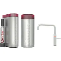 Fusion Square Quooker Reservoirs Combi und Cube Sofort-Kochend-Wasserhahn (Voll-Edelstahl)