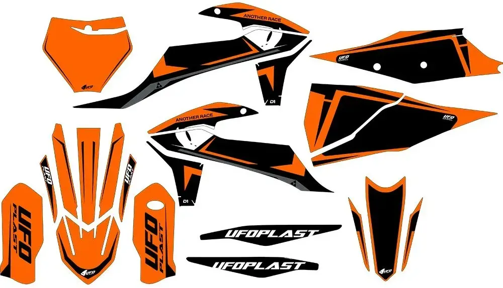 Ufo Apodis Ktm Aufkleber - Orange - One Size