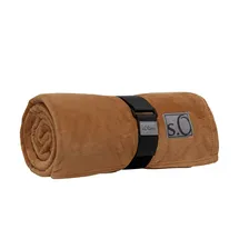 s.Oliver Kuscheldecke 150 x 200 cm Braun/Orange