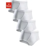 CLIPPER Slip Packung, 4 Stk., schlichtes Basic für jeden Tag aus Feinripp, Gr. 6 - 4 Stk., weiß, , 215205-6 4 Stk.