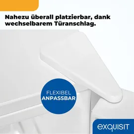 Exquisit KGC5231-60-E-050C Kühl-Gefrierkombination (157 l, 1440 mm hoch, Weiß)