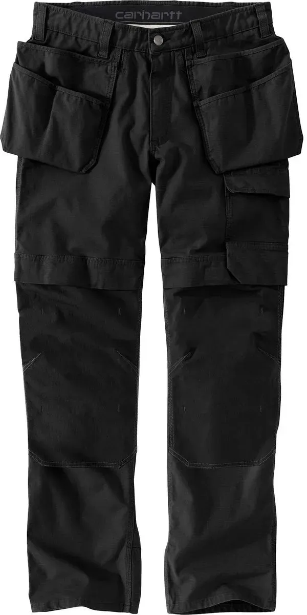 Carhartt Relaxed Straight Steel Rugged Flex Ripstop Double-front Cargo Trousers black (BLK) W38 L34