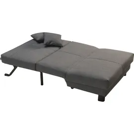 Ell + Ell Schlafsofa »Enny Liegefläche Breite 120 oder 140 cm, Liegehöhe 45 cm, Füße schwarz, bei Breite 140 cm Rückenlehne wahlweise mit Relaxfunktion grau