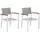 Merxx Naxos Stapelsessel 64 x 93 x 62 cm weiß 2 St.