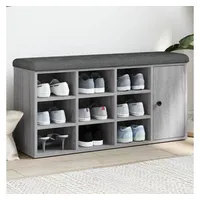 VidaXL Schuhbank Grau Sonoma 102x32x50 cm Holzwerkstoff