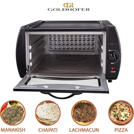 MONSTER SHOP Mini Tandoor Ofen Tandur Grill Chapati Roti Lahmacun Manakish Naan Brot Elektrisch 2100w 13l