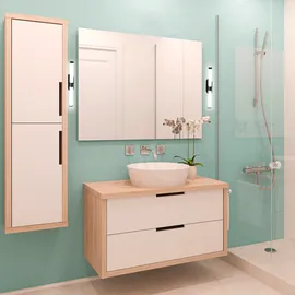B.K.Licht Spiegelleuchte 7 W 690 lm 4000 K Schwarz 40 cm