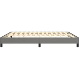 vidaXL Boxspringbett 180 x 200 cm Dunkelgrau