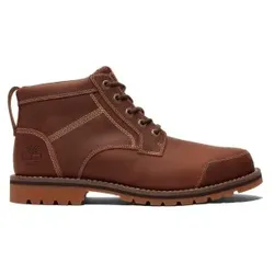 Timberland für Herren. TB0A2NFPF131 Brauner Larchmont Chukka-Stiefel aus Leder zum Schnüren im mittleren Schaftbereich (42), Wohnung, Schnür