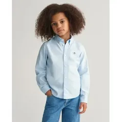 Gant Unisex für Kinder. 830423 Oxford Shield Kinder Shirt blau (2años= 92cm), Lässig, Baumwolle, Klassisch, Langarm, Bio-Baumwolle, Nachhalt