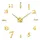hohovyvy 3D-Wanduhr 70 cm 3D-DIY schwarz