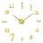 lablanc 3D-Wanduhr 70 cm 3D-DIY schwarz