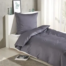 Traumschlaf Pure Grau 155 x 220 cm + 80 x 80 cm