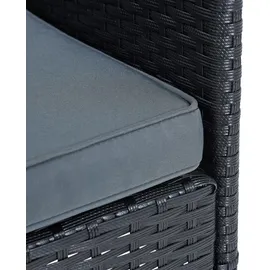 Estexo Polyrattan Sitzgruppe Gartenmöbel Set 4-teilig Flechtdesign Rattan Gartenset