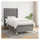 vidaXL Boxspringbett 100 x 200 cm Dunkelgrau