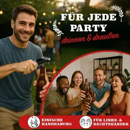 WORTEK Flaschenöffner mit Auffangbehälter Bieröffner Geschenke für Männer Weihnachtsgeschenke für Männer Geschenke Kleinigkeit Wichtelgeschenk für Männer Geschenke für Papa Geschenk Weihnachten