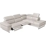 Egoitaliano "Candice, elegant, edel und bequem, erstklassiger Sitzkomfort, L-Form", inkl. 2 elektrischer Relaxfunktionen, Bedienung über Taste an Armlehne