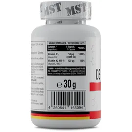 MST Nutrition Vitamin D3 + K2 MK7 Kapseln 120 St.