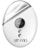 ARI ANWA Skincare Gesichtsmassagegerät Gua Sha Massager mit EMS, Licht- und Wärmetherapie weiß