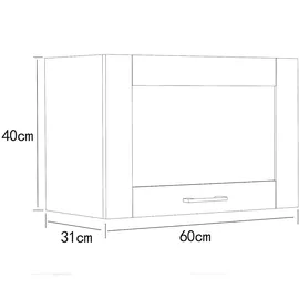 VCM Hängeschrank Colura 60 x 31 x 40 cm Weiß