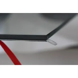 ECOfoxx Funkenschutzplatte Fünfeck 125 x 125 cm Glas schwarz