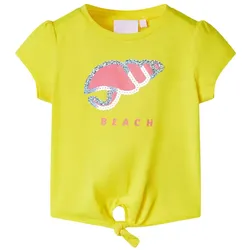 Kinder-T-Shirt Gelb 128