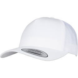 Flexfit 5-Panel Retro Trucker Cap, white