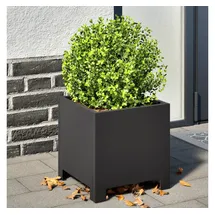 vidaXL Pflanzkübel 30 x 30 x 30 cm Schwarz