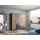 Rauch Drehtürenschrank »StyleUp«, Typ Dark & Wood mit trendigen farblich abgesetzten Griffen
