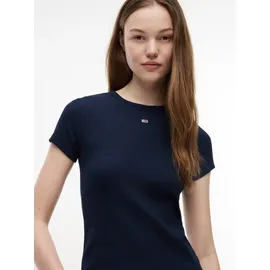 Tommy Hilfiger Slim Essential Ext Kurzarm-T-Shirt Dark Night Navy 2XS