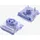 nuphy Air75 v2 Kabellose Mechanische Tastatur QMK/VIA, QWERTY US, 75% Low Profile Bluetooth / 2.4GHz - Lunar Gray Switch Wisteria - Grau