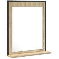 VidaXL Badspiegel mit Ablage Sonoma Eiche 50x12x60 cm Holzwerkstoff