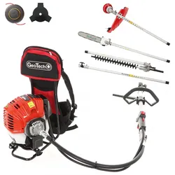 GeoTech GT-2 52 BP - 2-Takt-Rucksack-Motorsense, Astschere und Heckenschere - 52 ccm